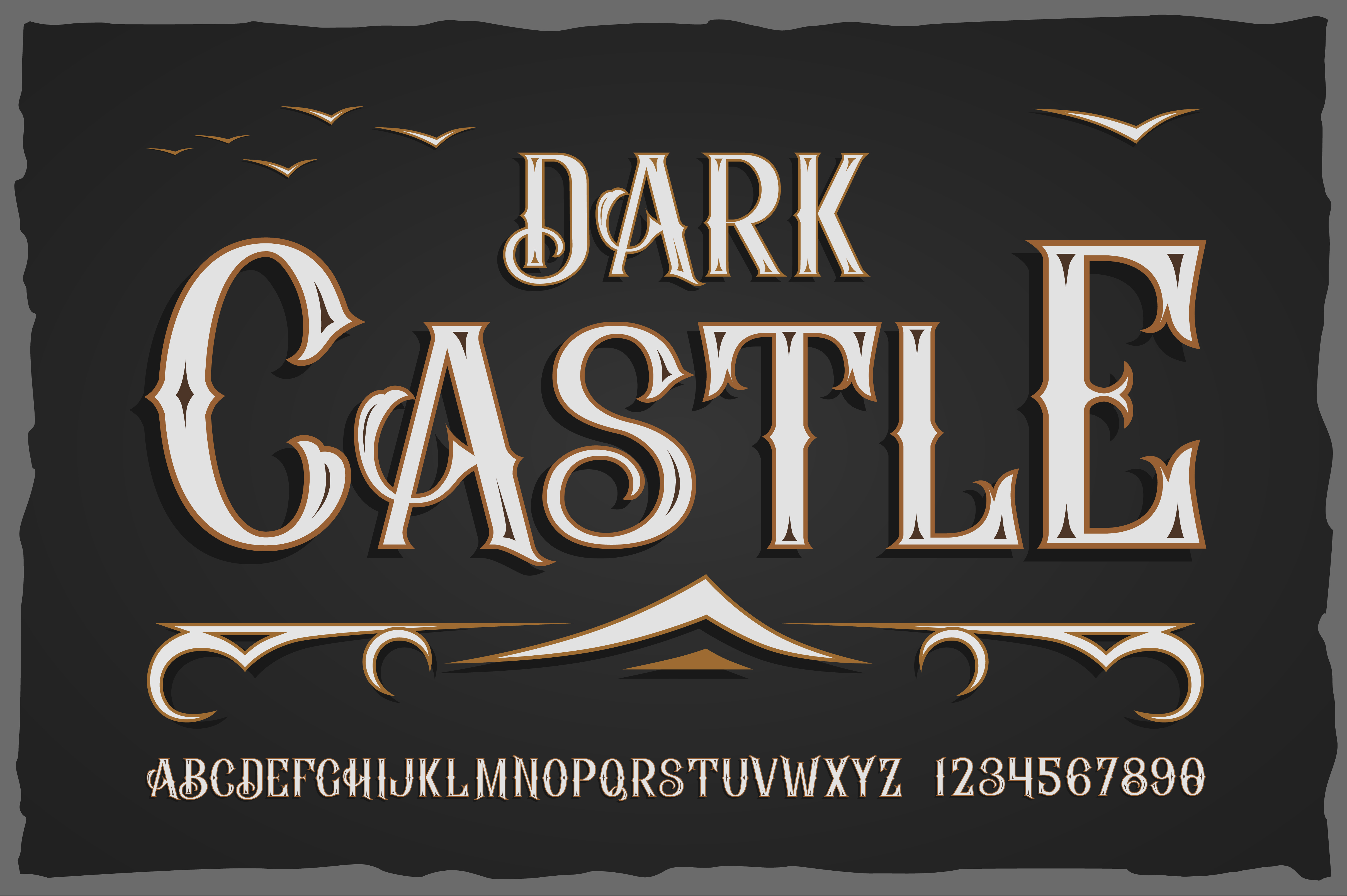Dark Castle Font preview